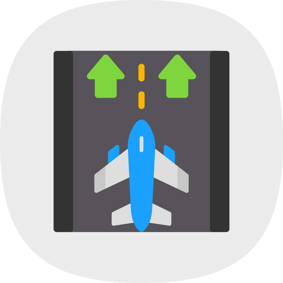 Runway Vector Icon Design