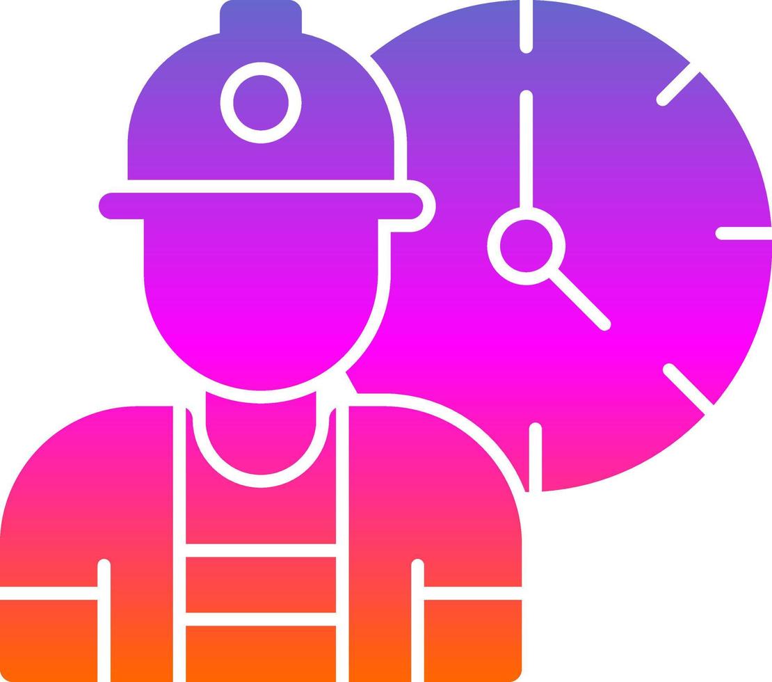 Working Hours Vector Icon Design