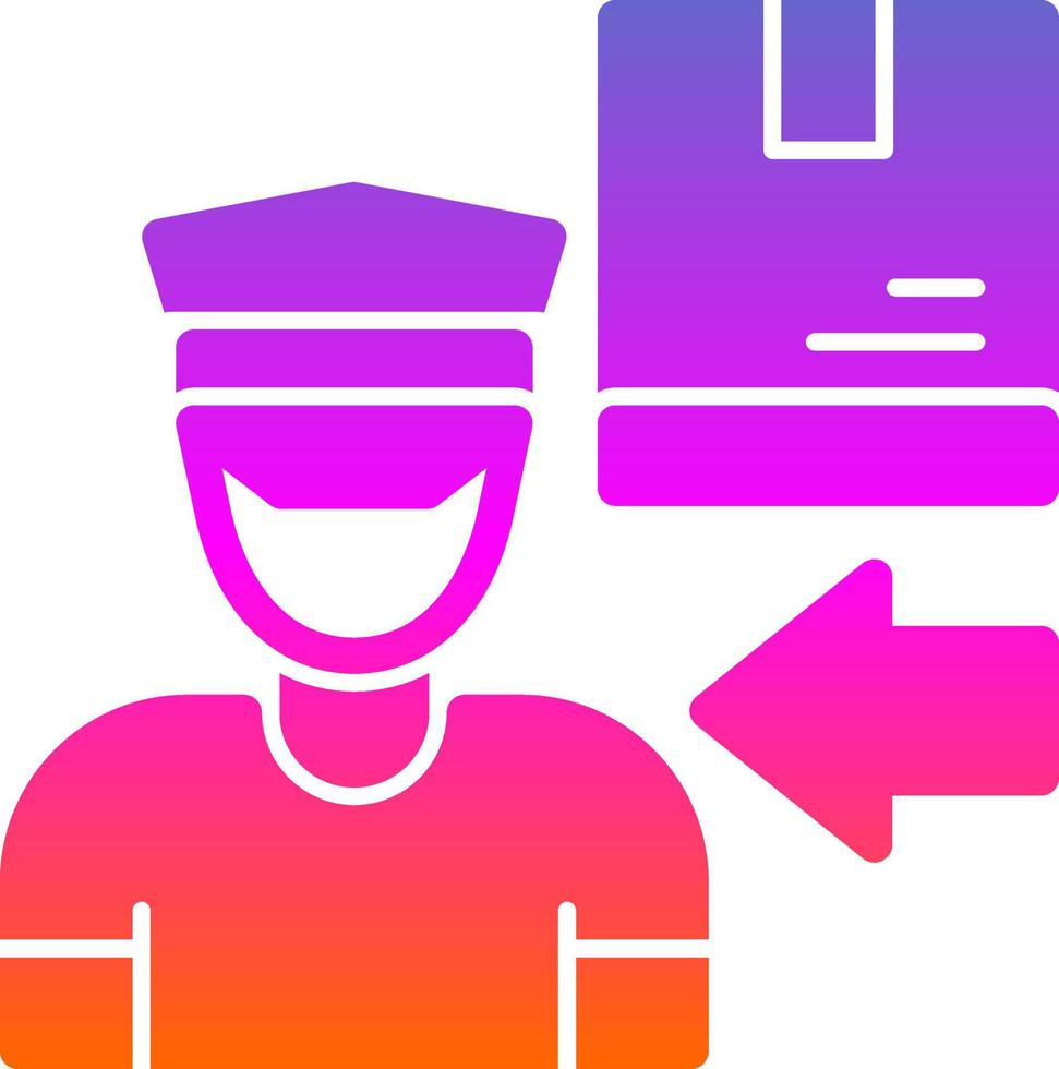 Delivery Boy Vector Icon Design