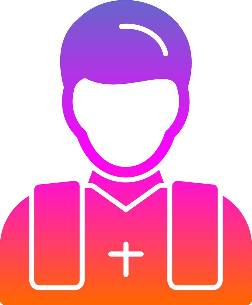 Priest Vector Icon Design