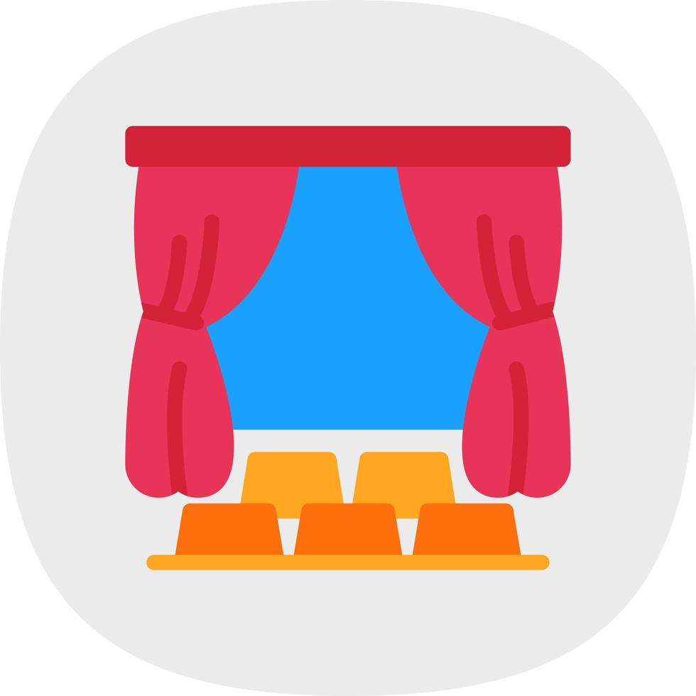 diseño de icono de vector de teatro