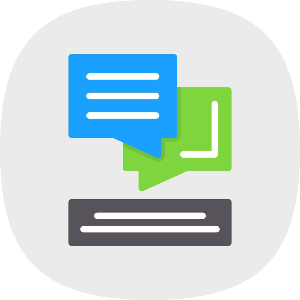 Dialog Vector Icon Design