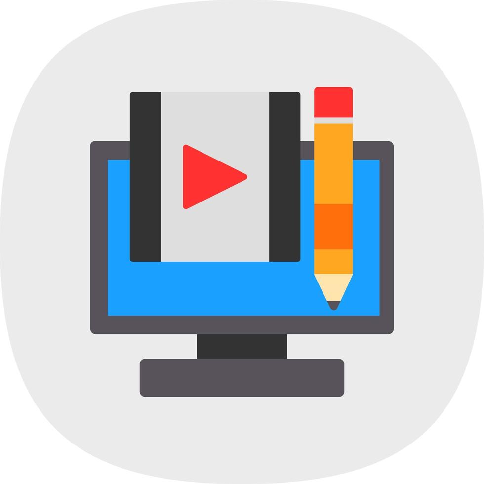 Video Editing Vector Icon Design