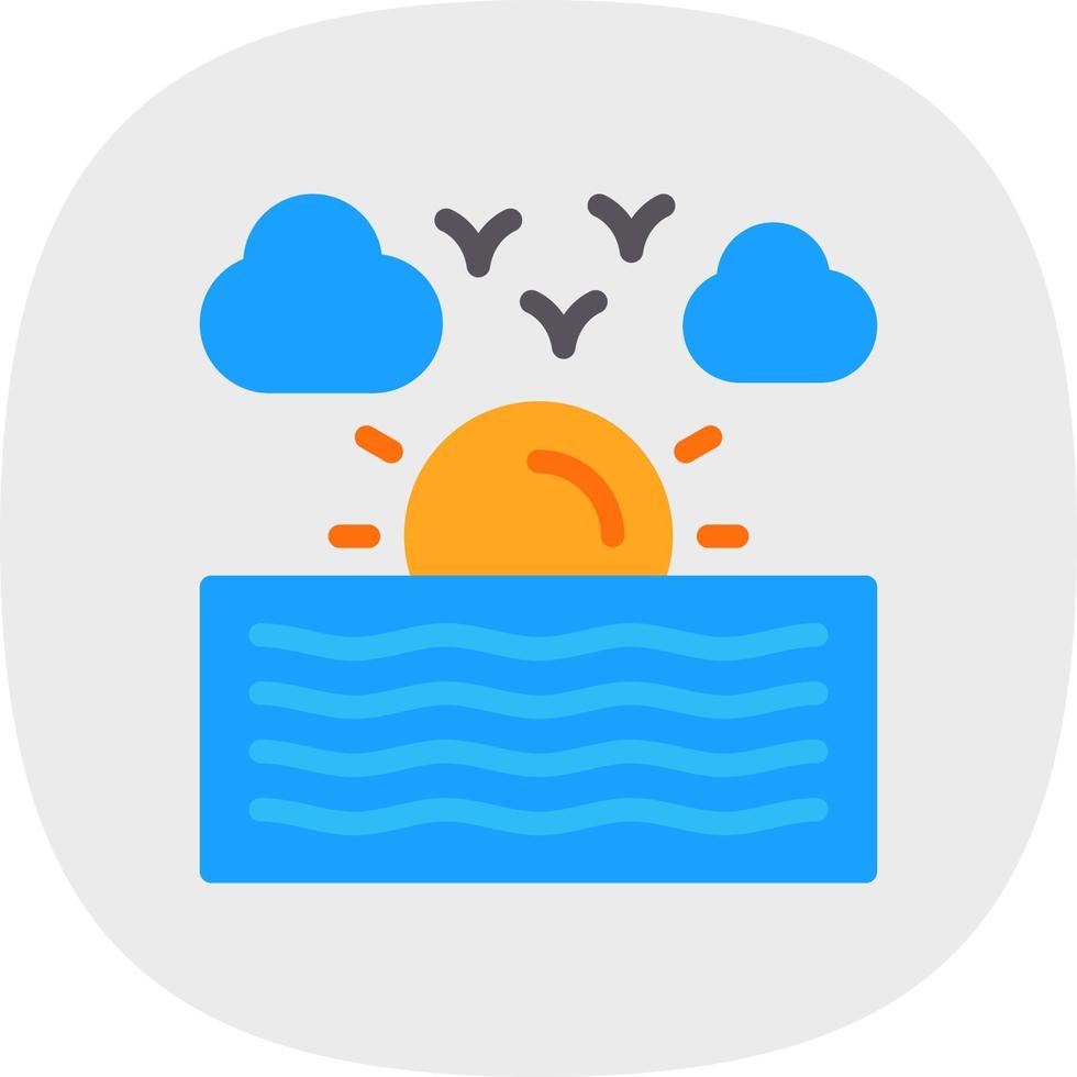 River Vector Icon Design