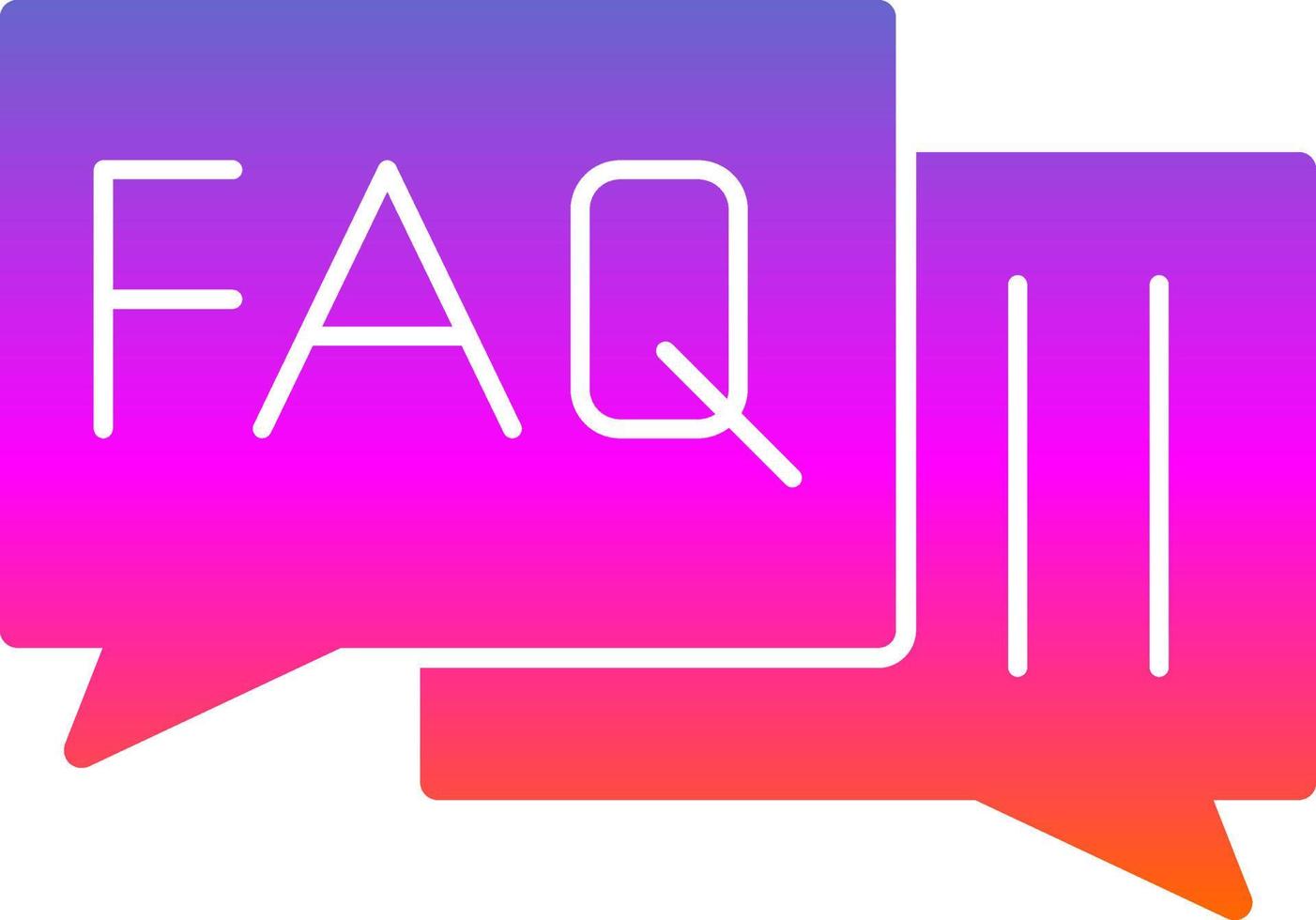 Faq Vector Icon Design
