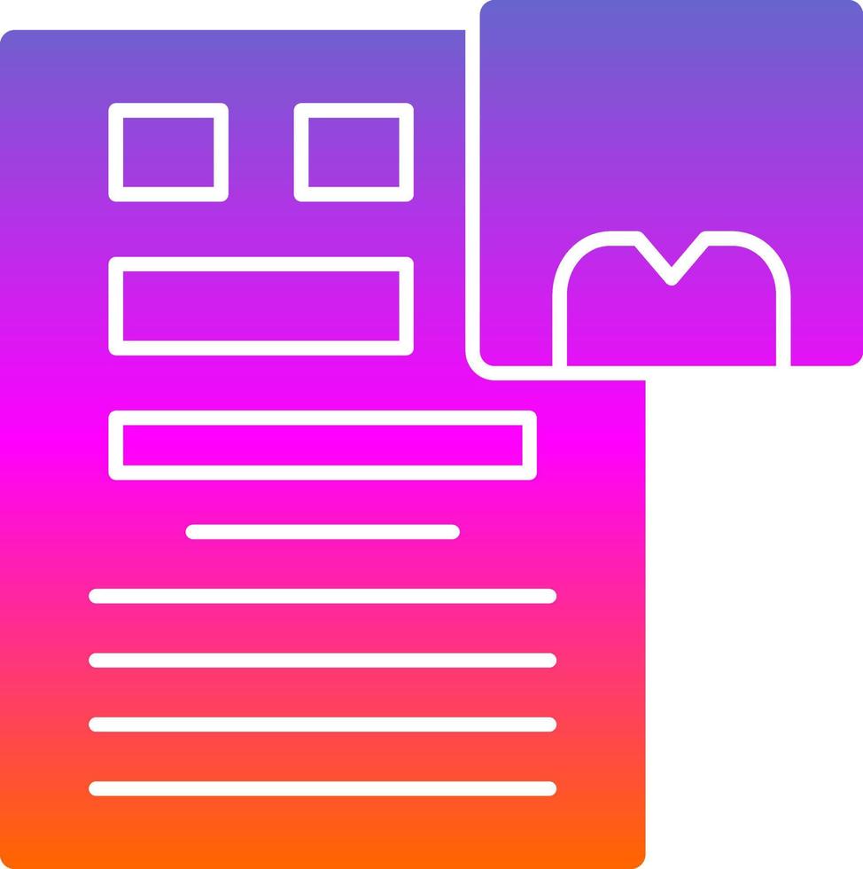 CV Vector Icon Design