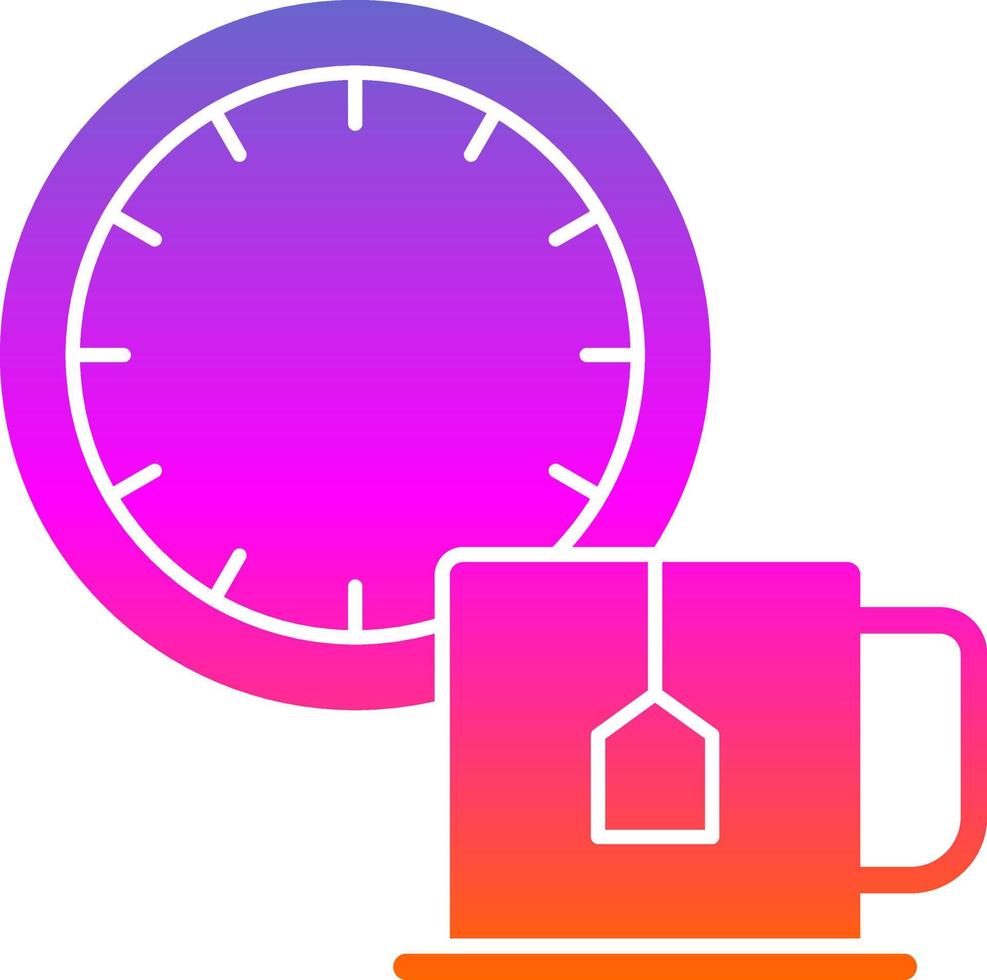 Tea Time Vector Icon Design