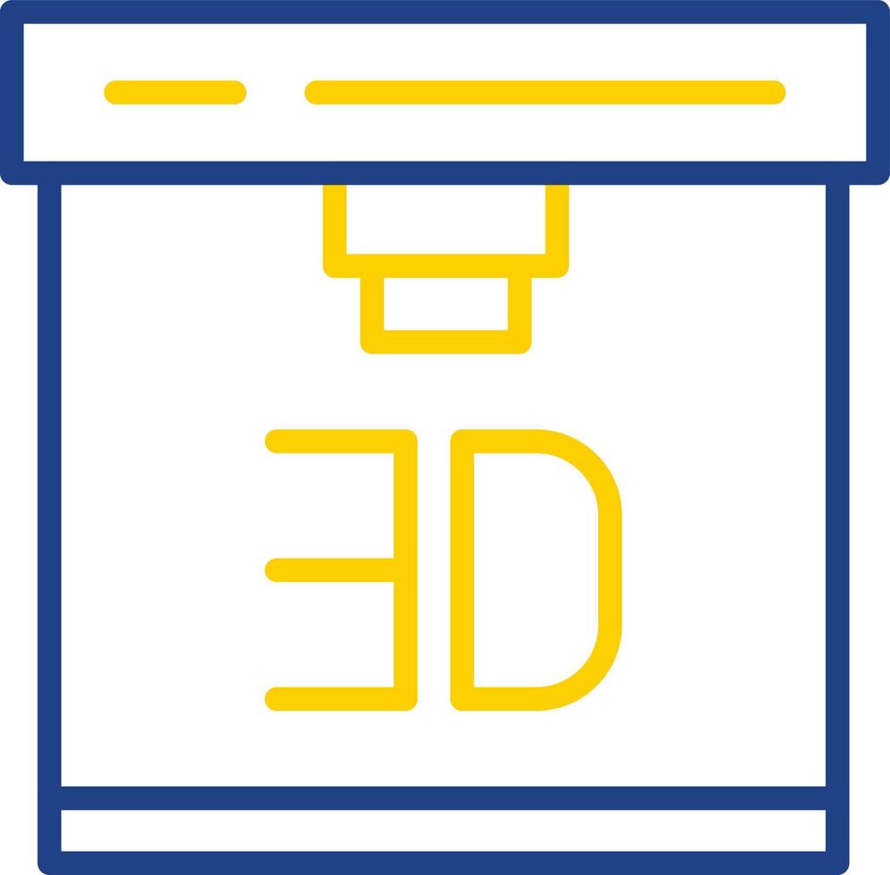 3d Printer Vector Icon Design