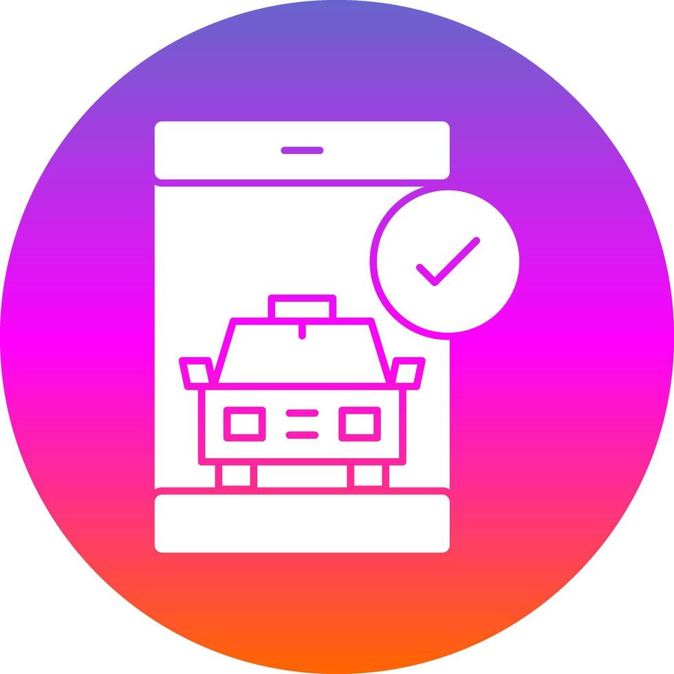 Booking App Vector Icon Design