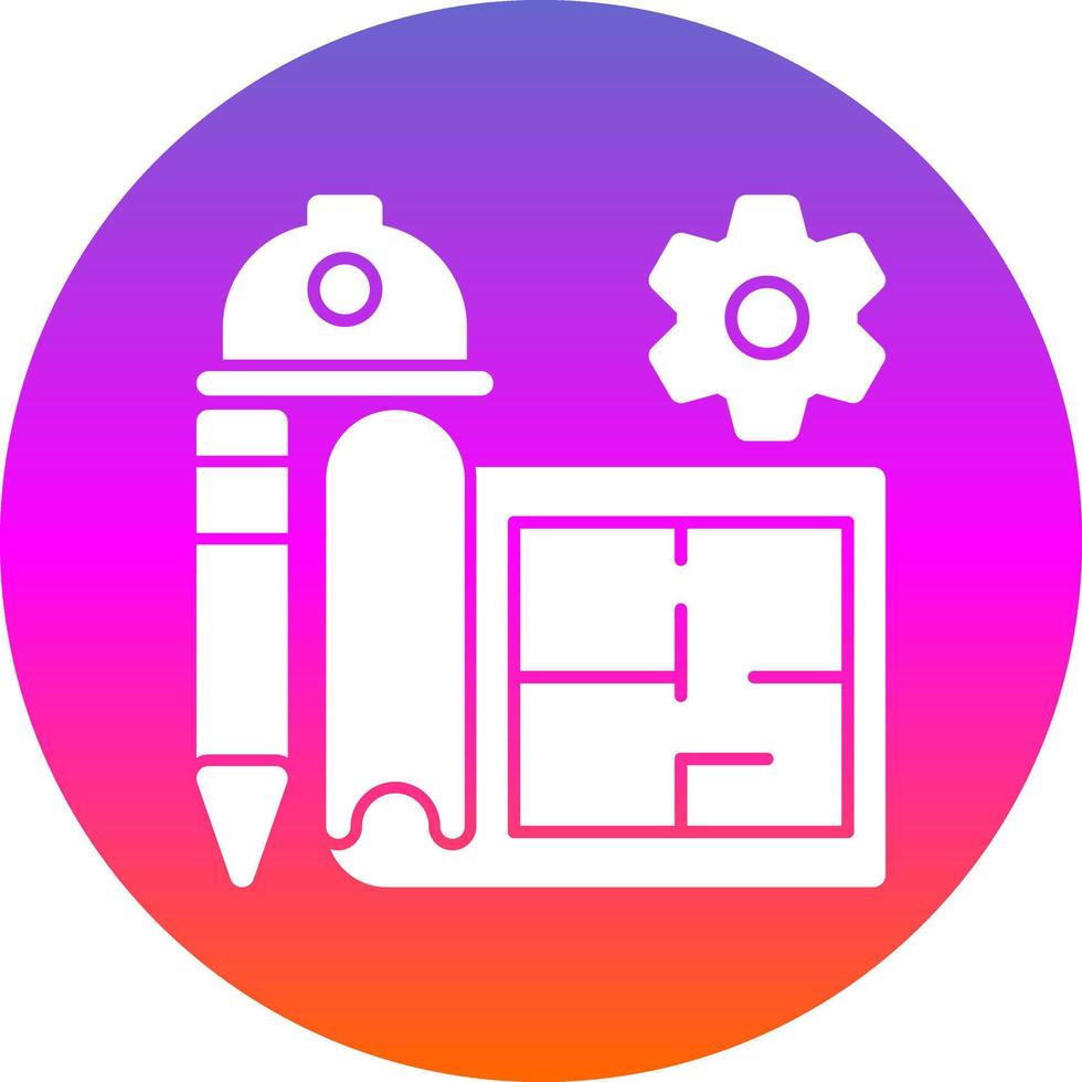 diseño de icono de vector de ingeniería civil