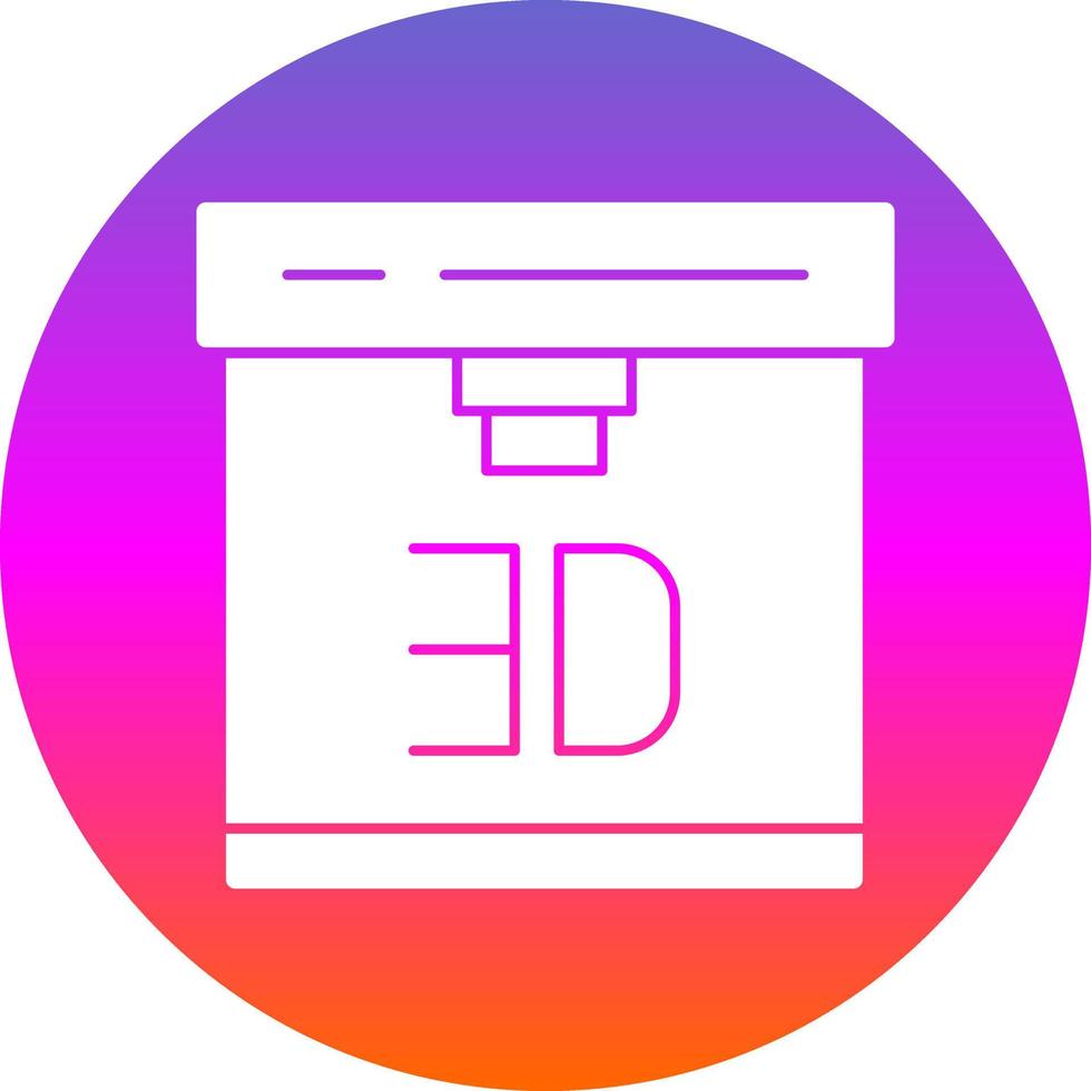 3d Printer Vector Icon Design