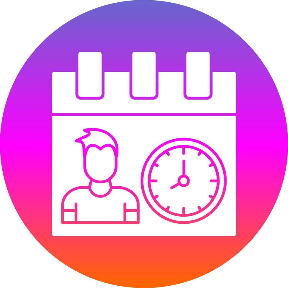 Working Hours Vector Icon Design