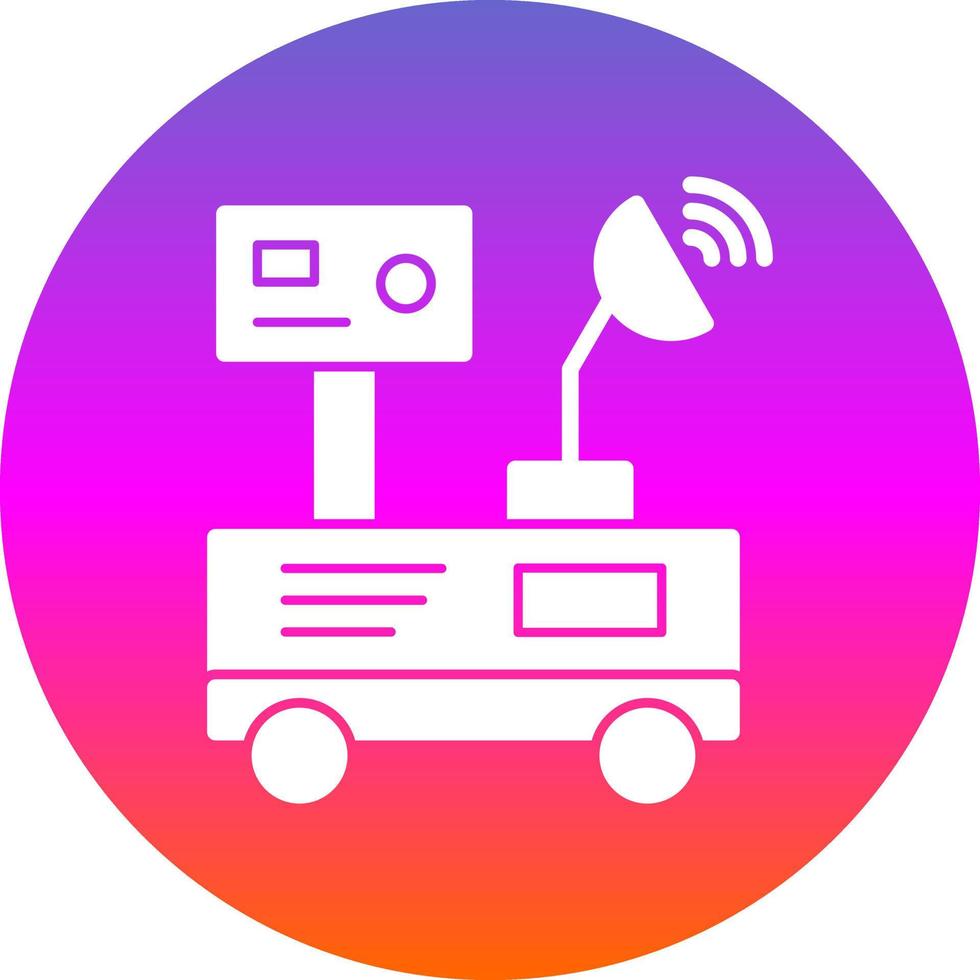 Mars Rover Vector Icon Design