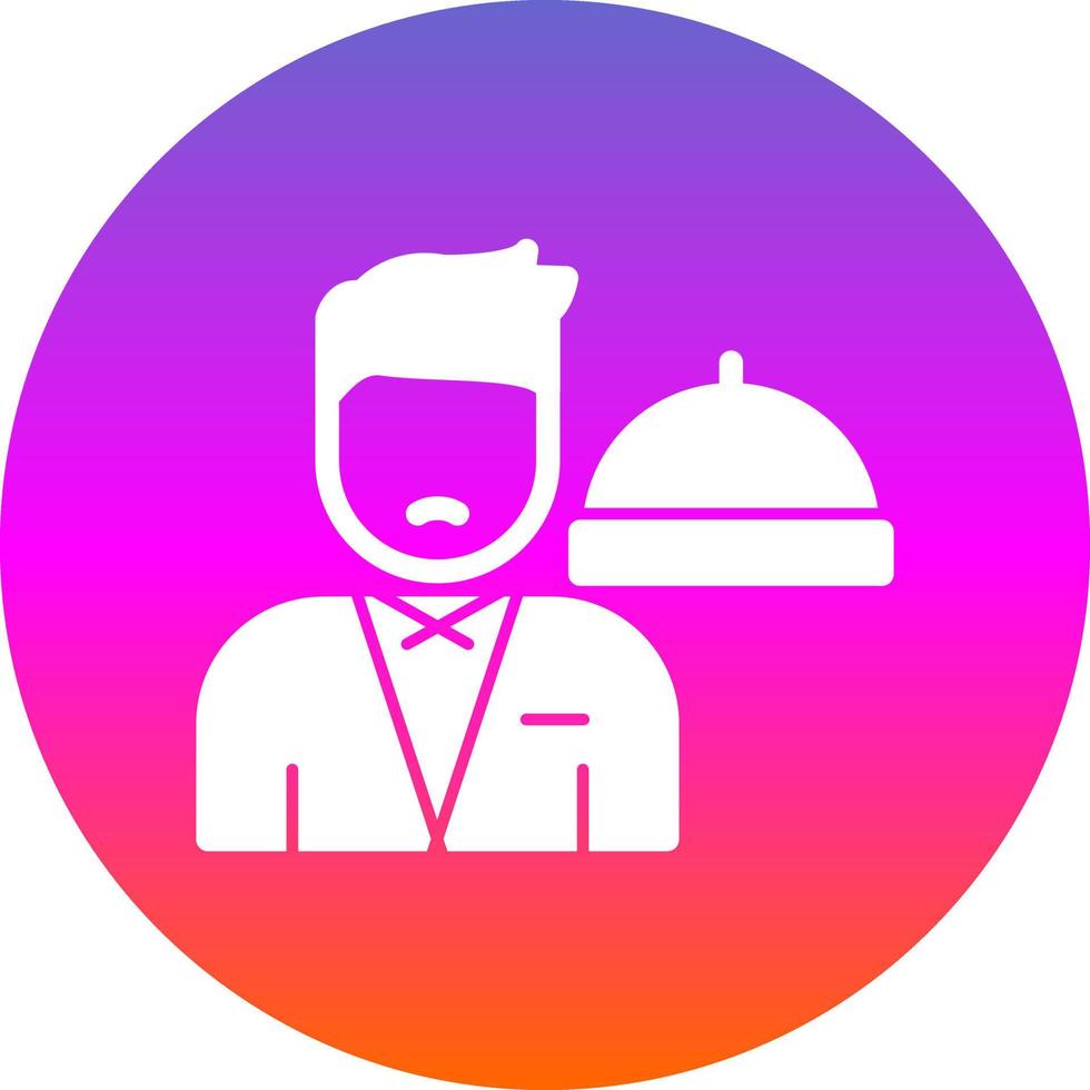 Waiter Vector Icon Design