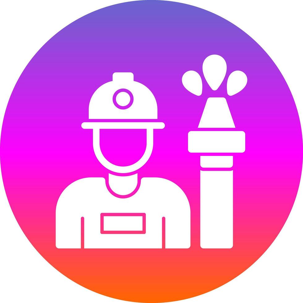 Fireman Vector Icon Design