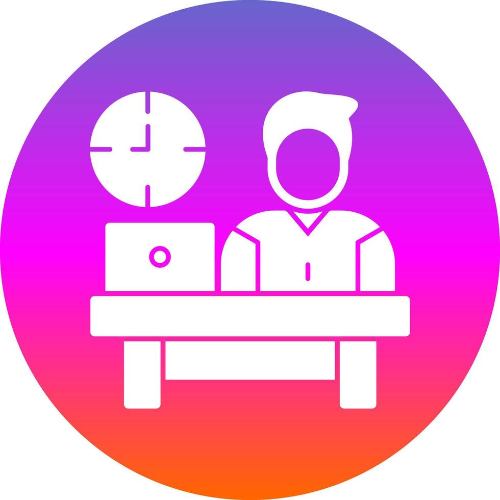 Work Time Vector Icon Design