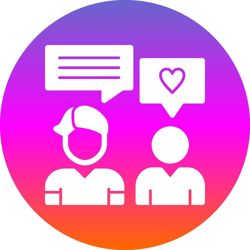 Chatting Vector Icon Design