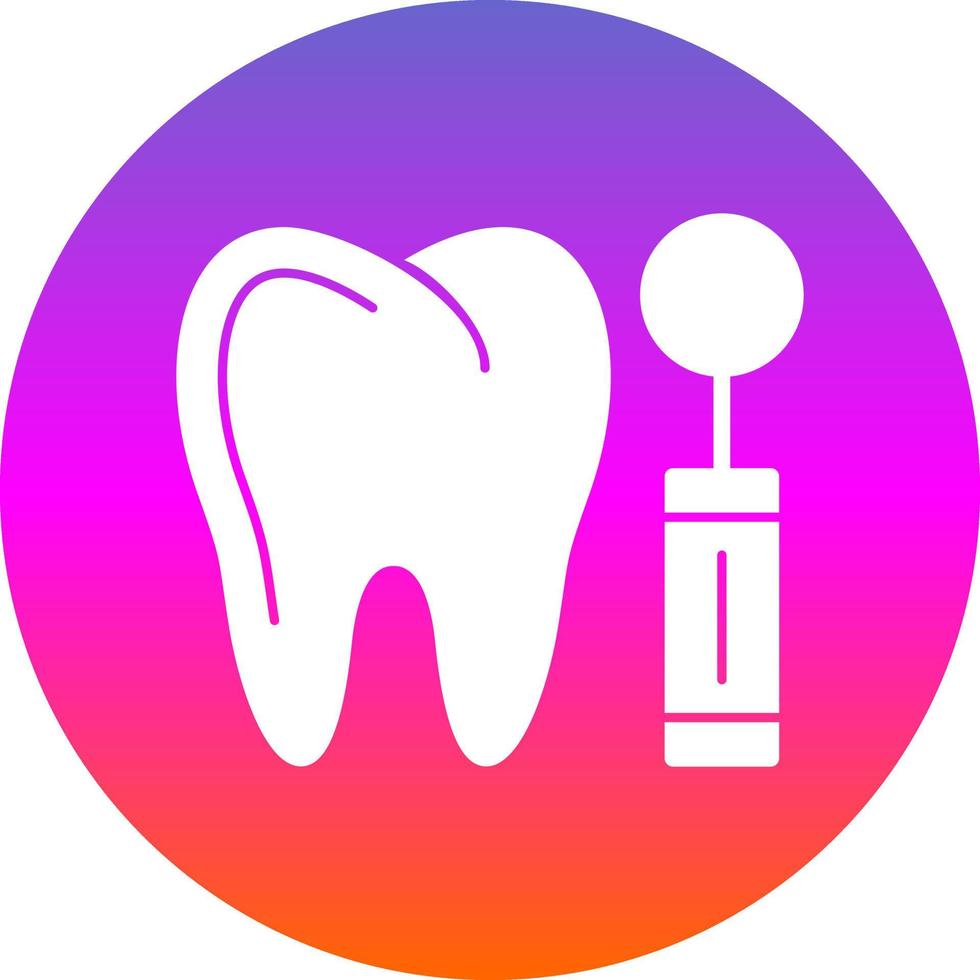 Dentist Mirror Vector Icon Design