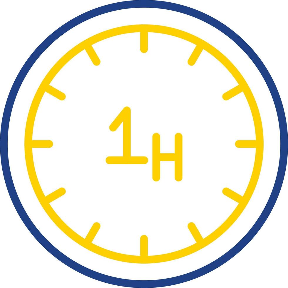 diseño de icono de vector de hora