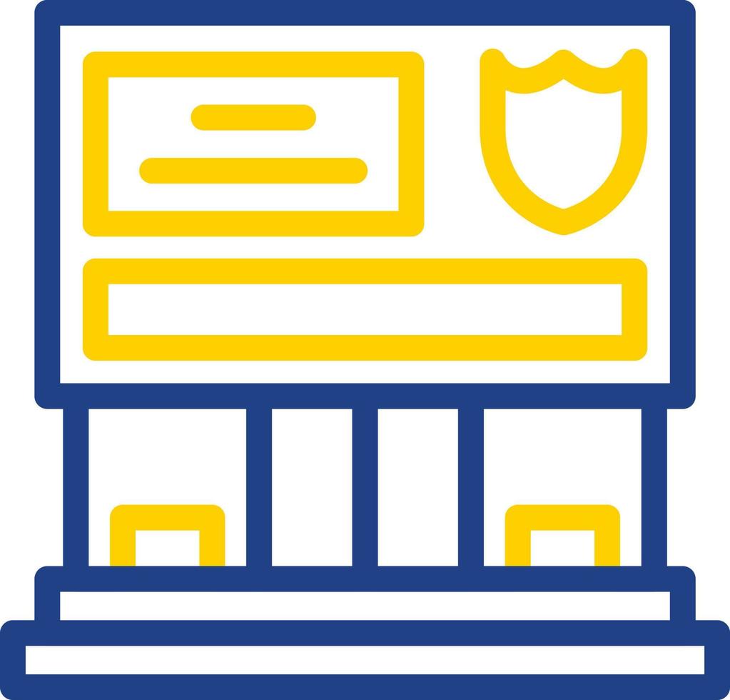 Police Station Vector Icon Design