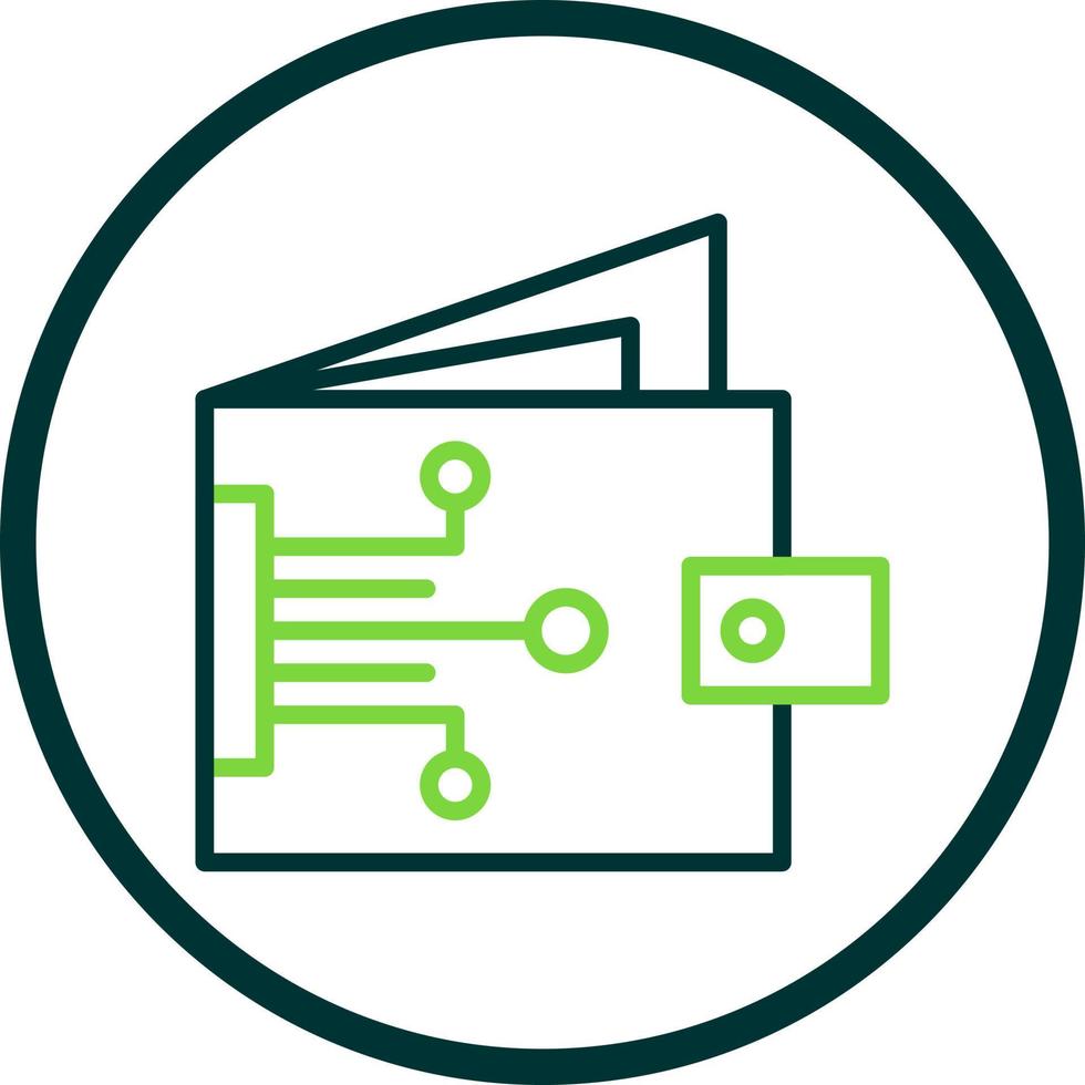 Digital Wallet Vector Icon Design