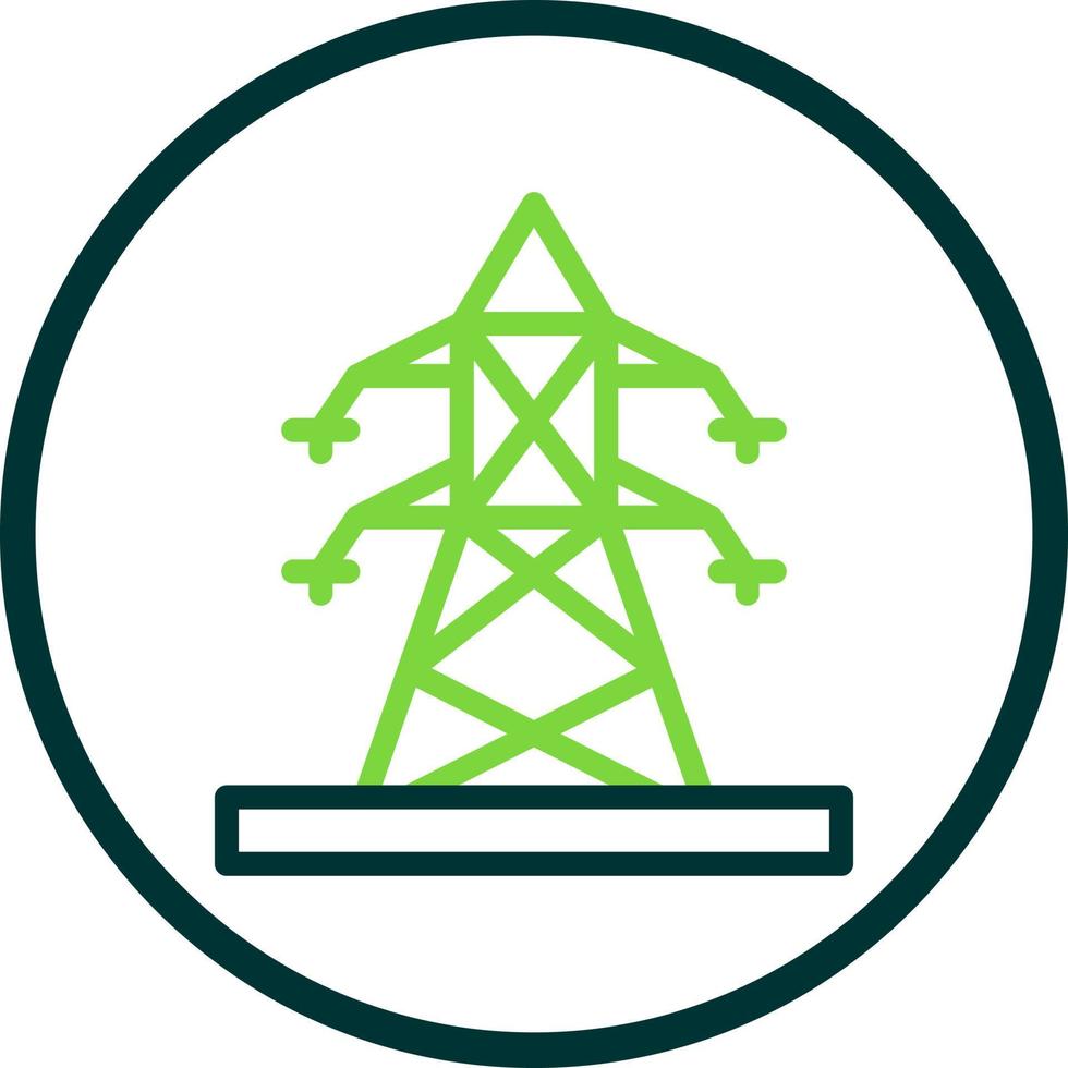 Electric Pole Vector Icon Design