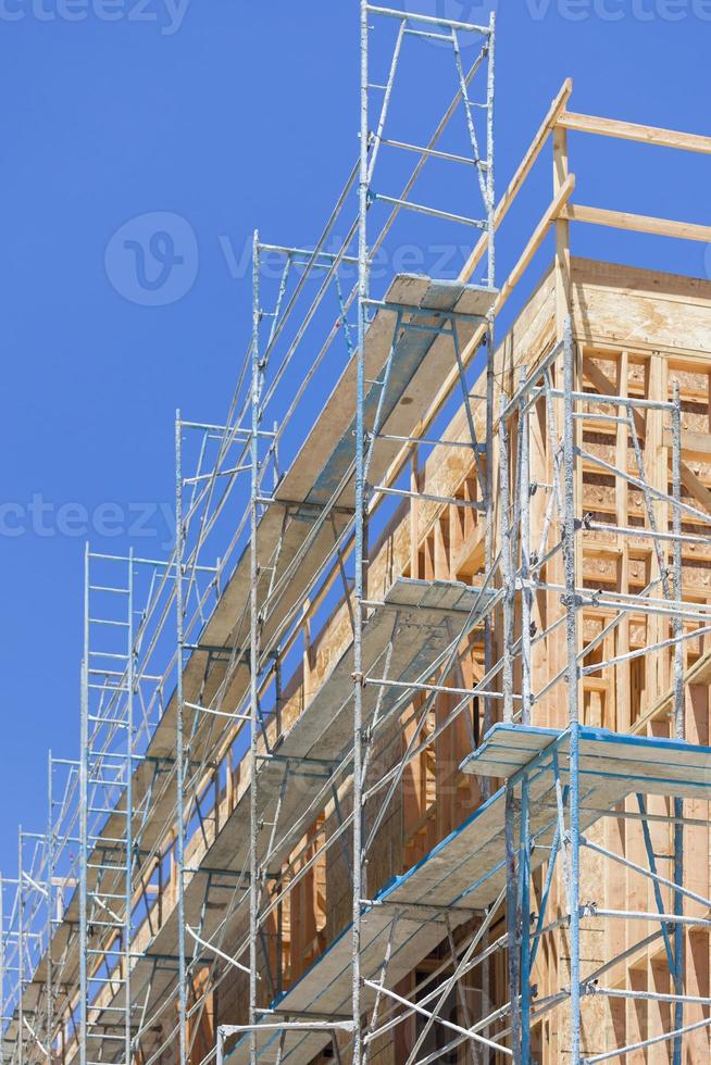 Scaffolding and Framing at Construction Site photo