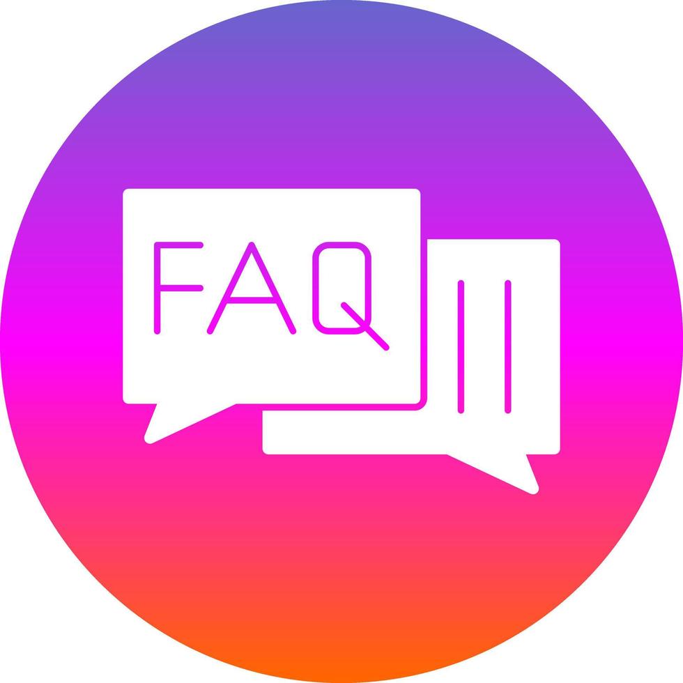 Faq Vector Icon Design