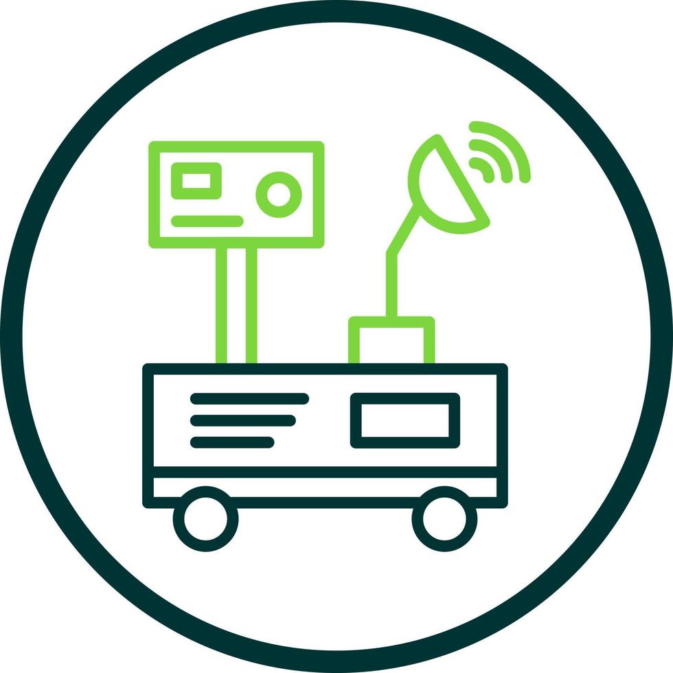 Mars Rover Vector Icon Design