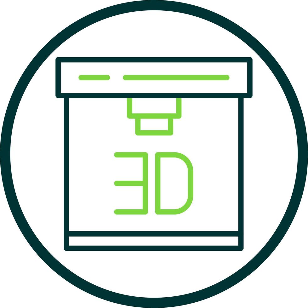 3d Printer Vector Icon Design