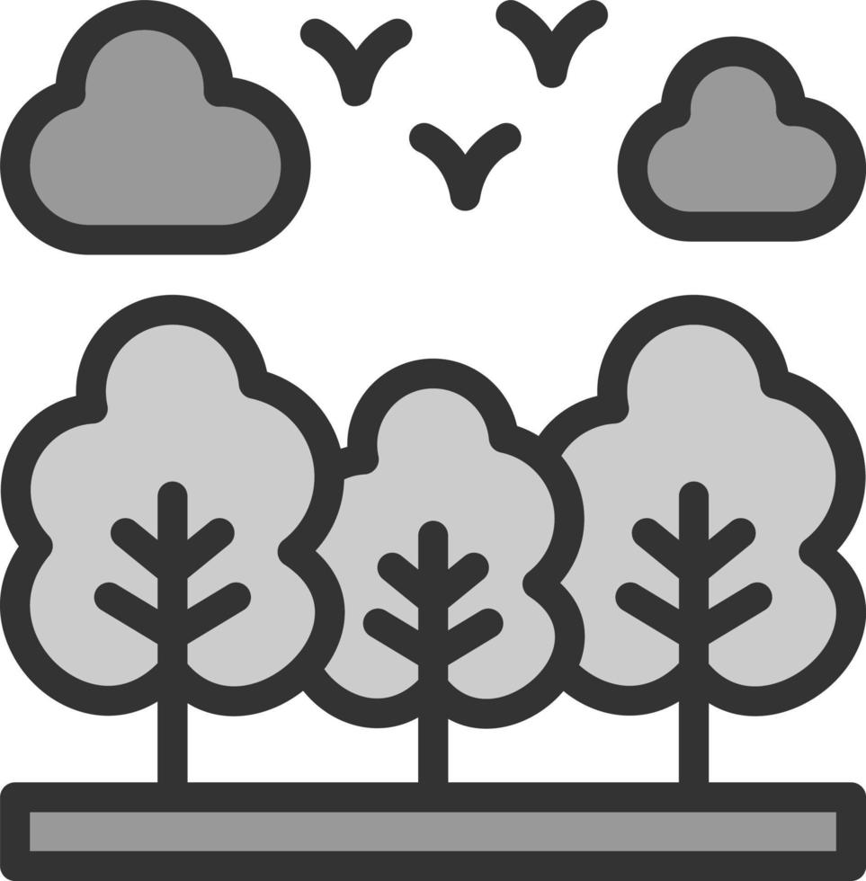 diseño de icono de vector de bosque