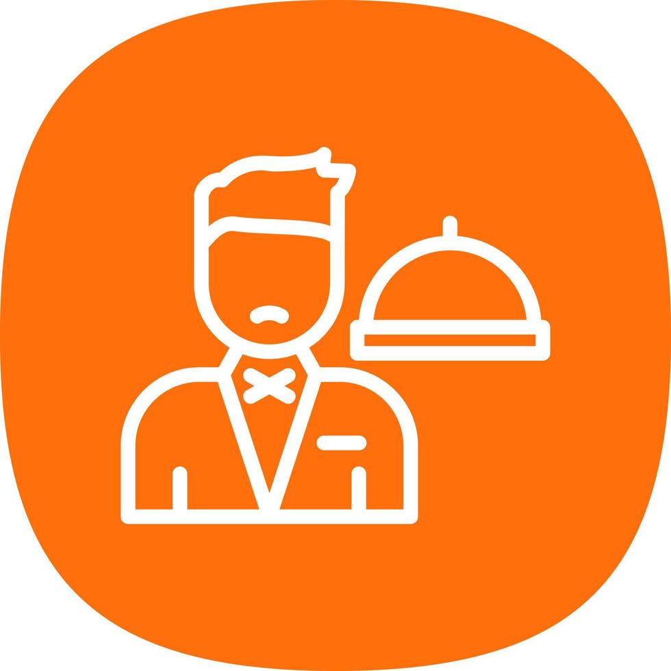 Waiter Vector Icon Design