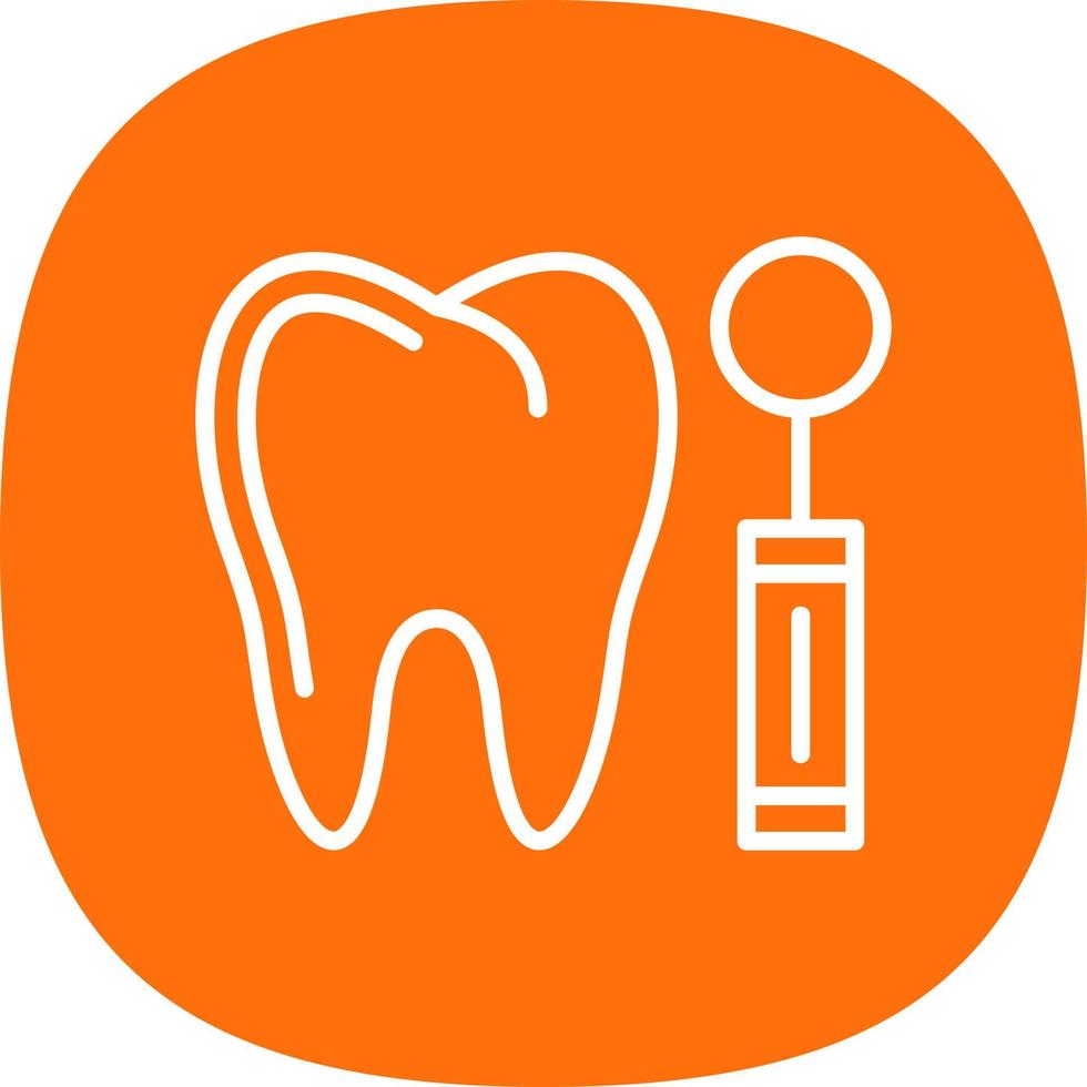 Dentist Mirror Vector Icon Design