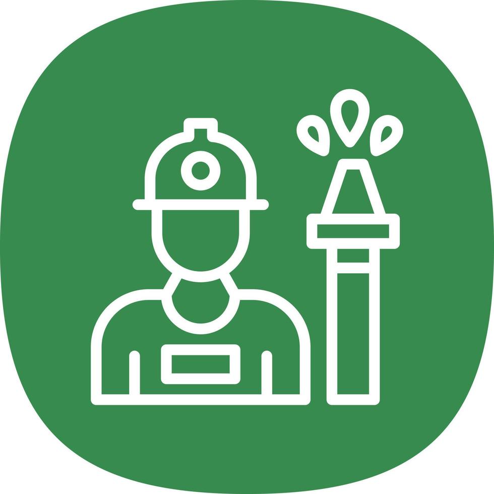Fireman Vector Icon Design