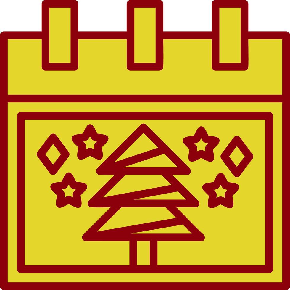 Christmas Tree Vector Icon Design