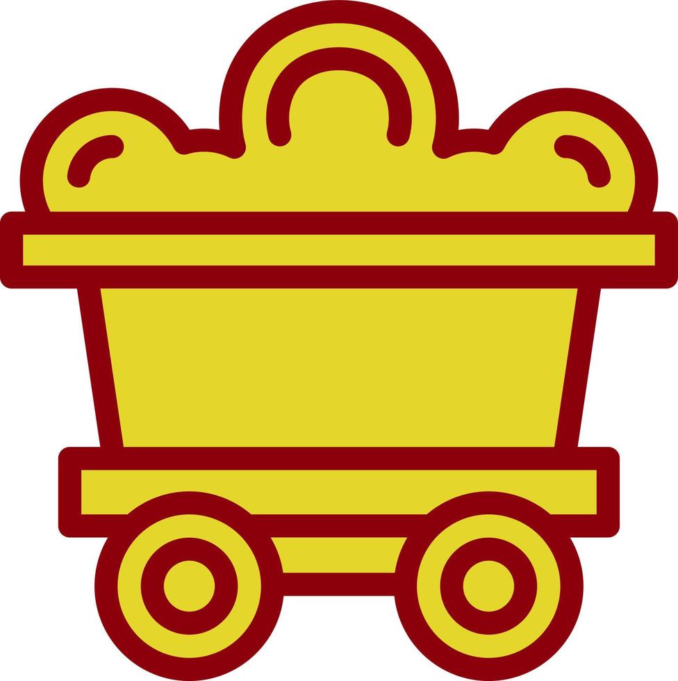 Mining Cart Vector Icon Design