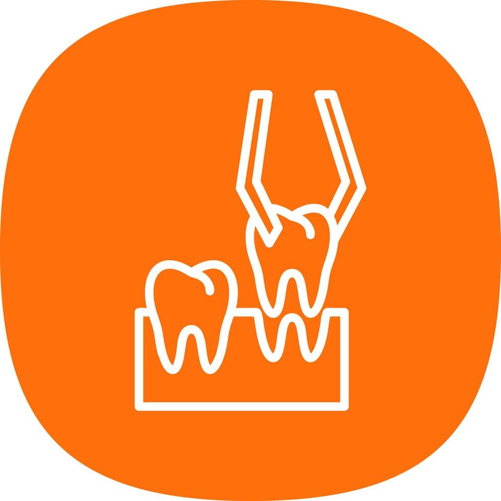 Teeth Extraction Vector Icon Design