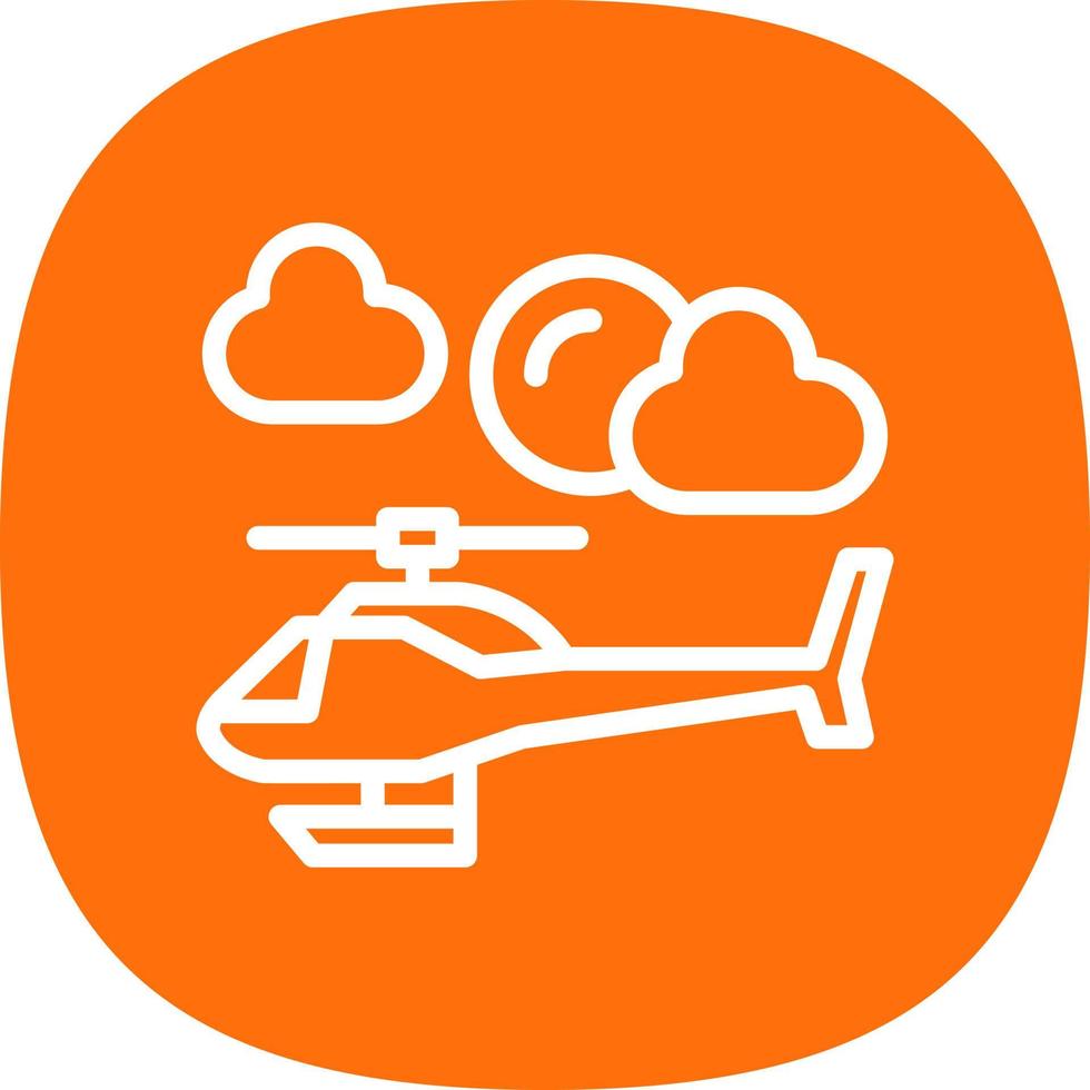 Helicopter Vector Icon Design