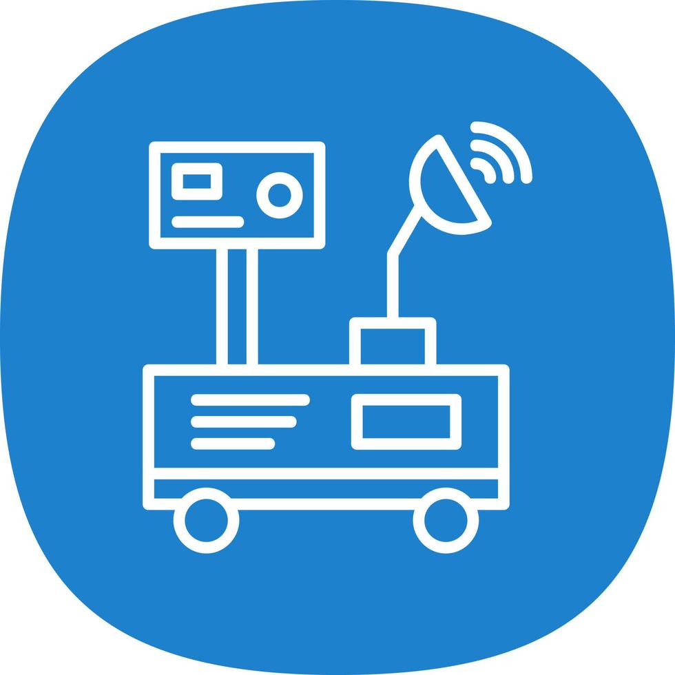 Mars Rover Vector Icon Design