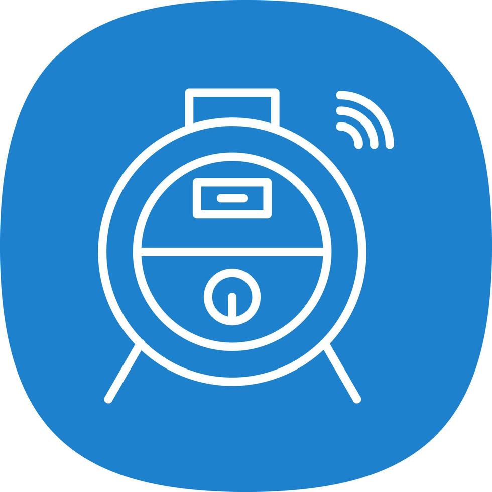 Robot Vacuum Vector Icon Design