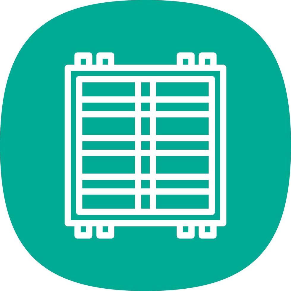Roof Rack Vector Icon Design