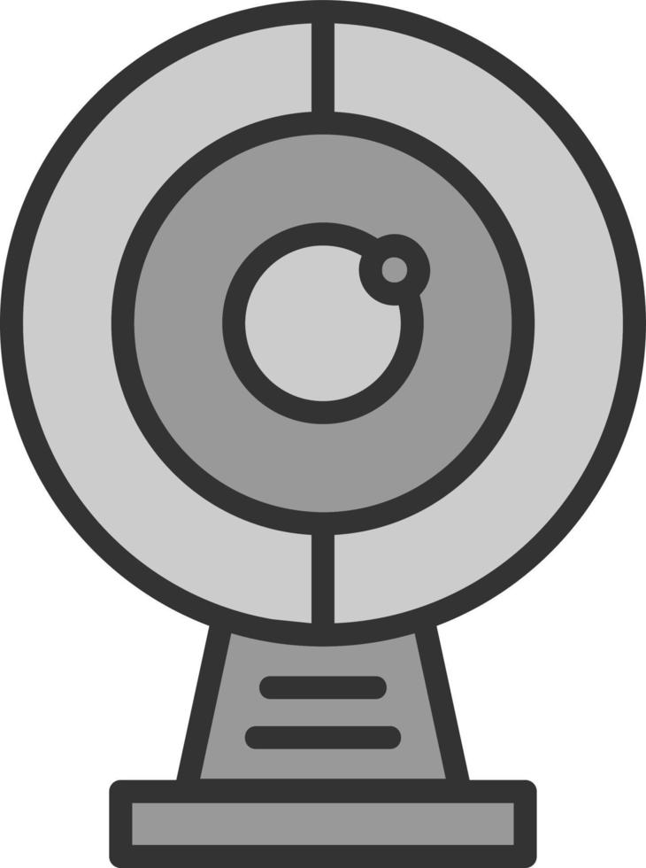 Round Webcam Vector Icon Design