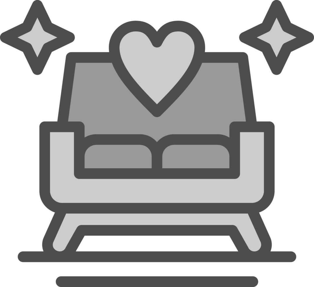 diseño de icono de vector de silla de boda