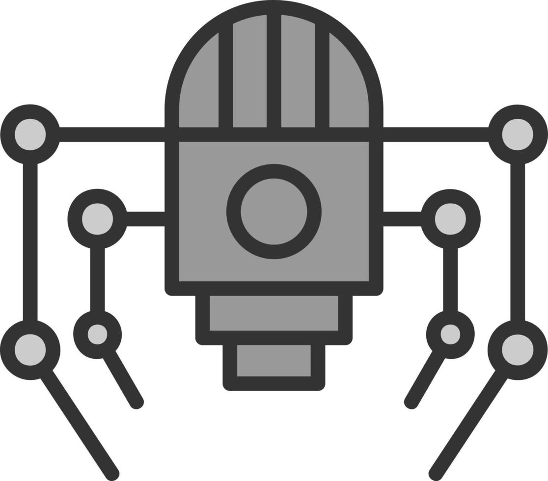 Nano Robot Vector Icon Design