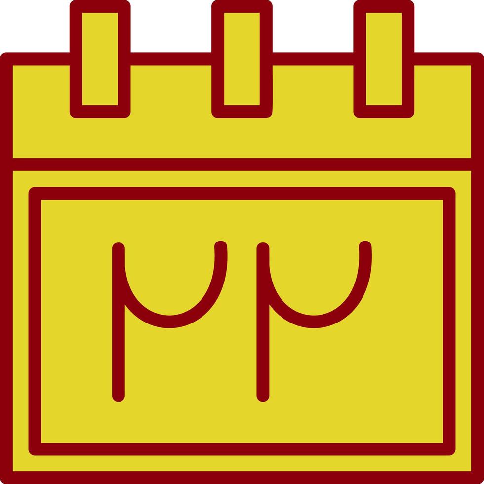 diseño de icono de vector de calendario persa
