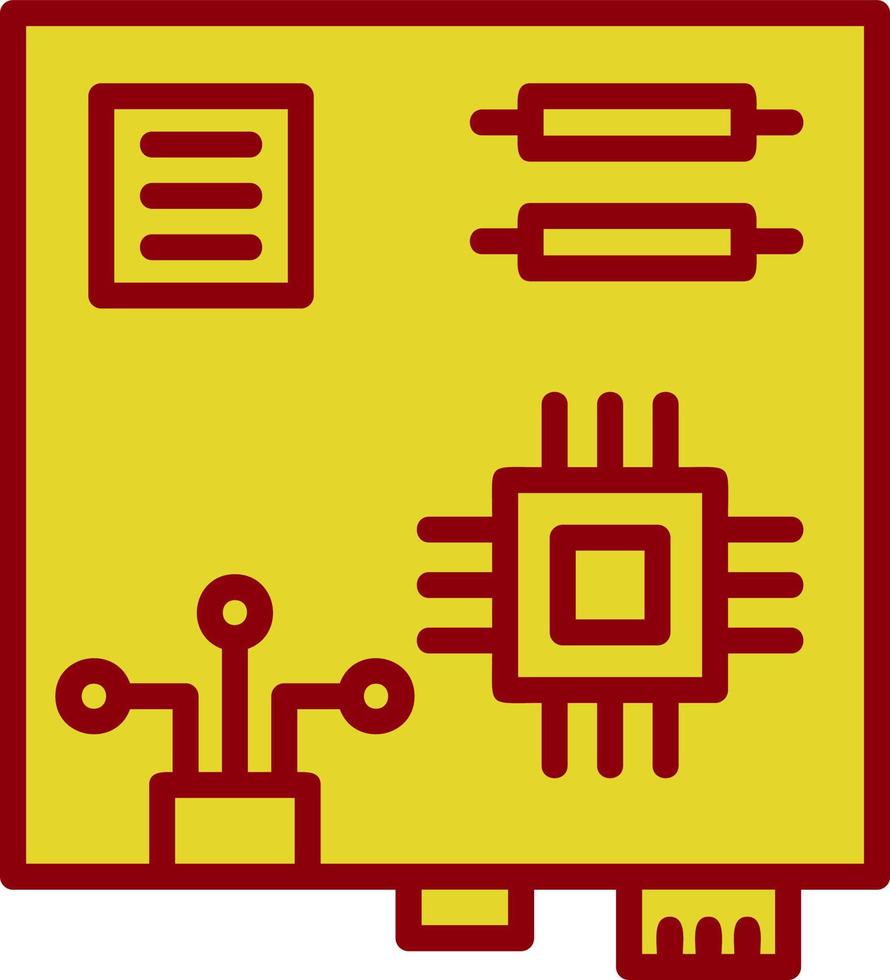 diseño de icono de vector de placa base