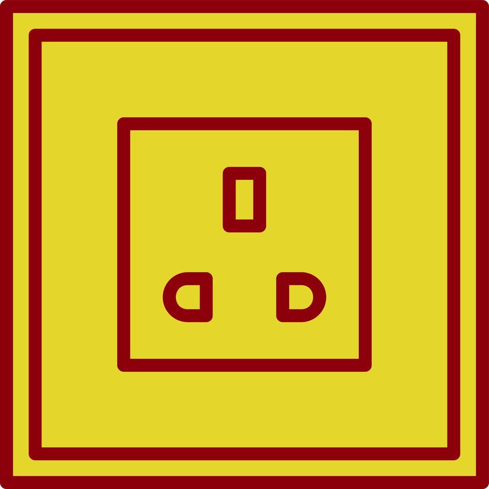 Power Socket Vector Icon Design