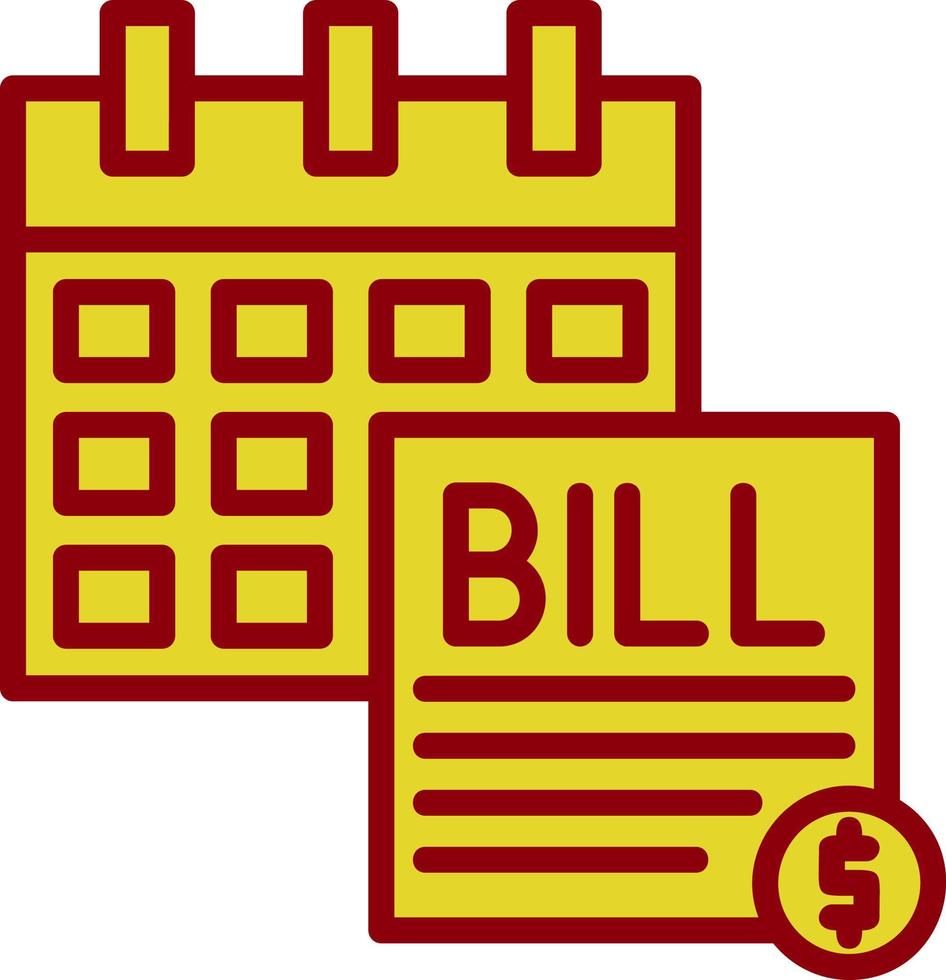 Bill Vector Icon Design