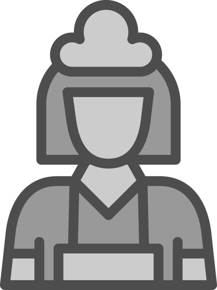 Maid Vector Icon Design