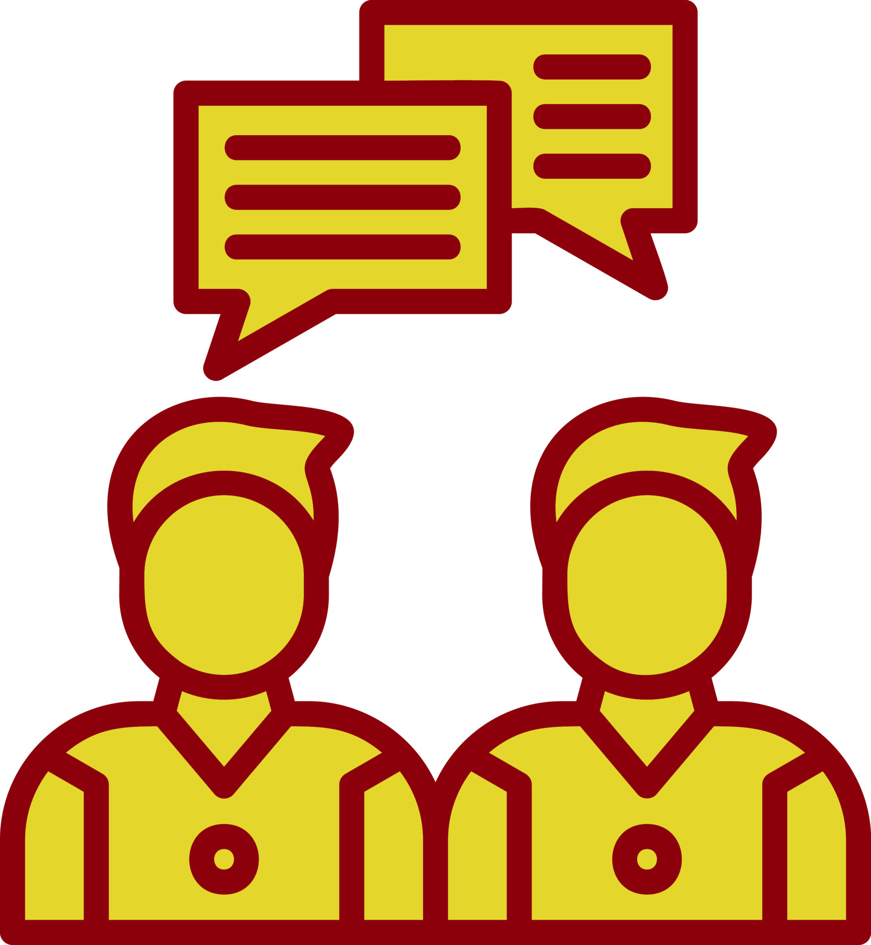 Face To Face Vector Icon Design 16374255 Vector Art at Vecteezy